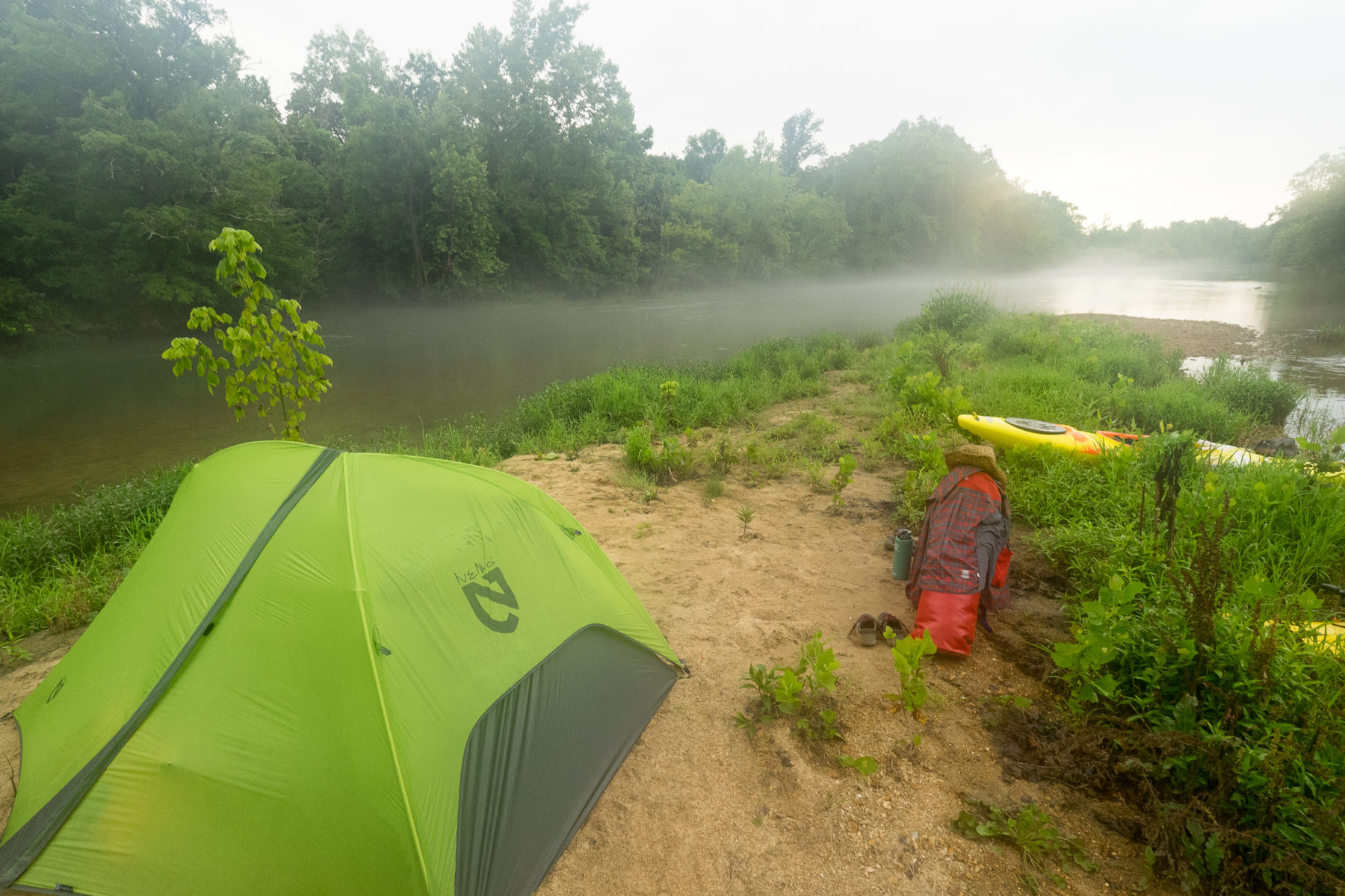Camping at Greer Spring