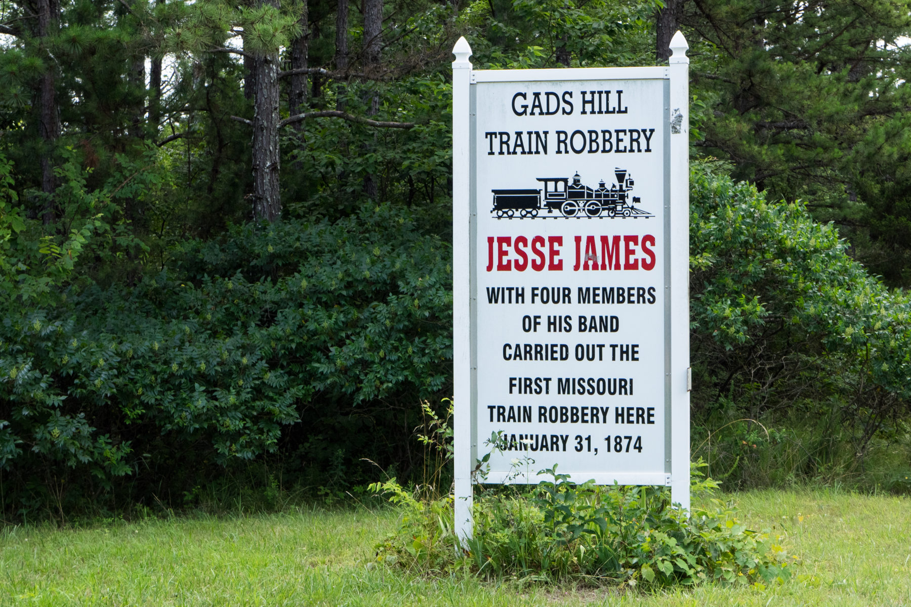 Marker at Gad's Hill, Mo.