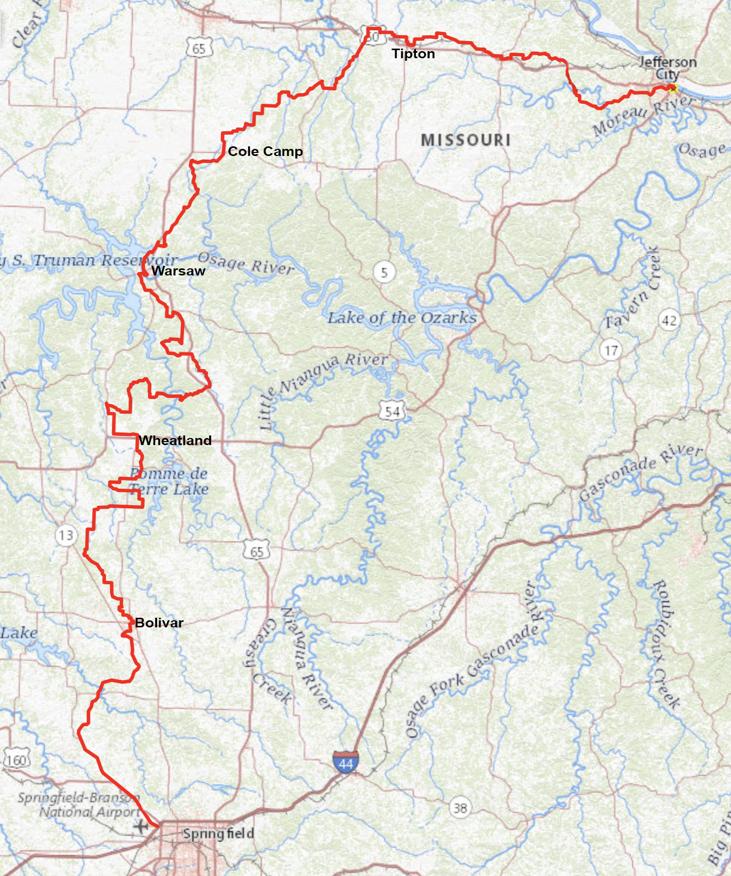 Butterfield Stage Experience map