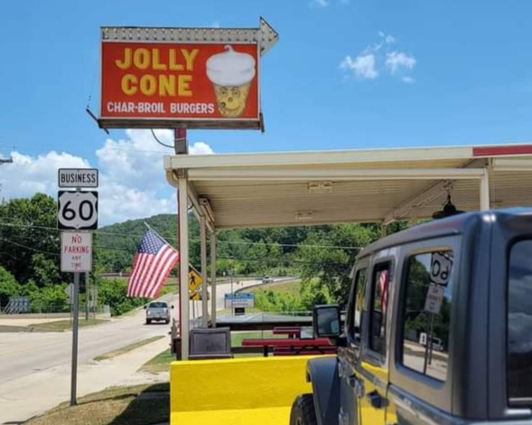 Jolly Cone on the Current