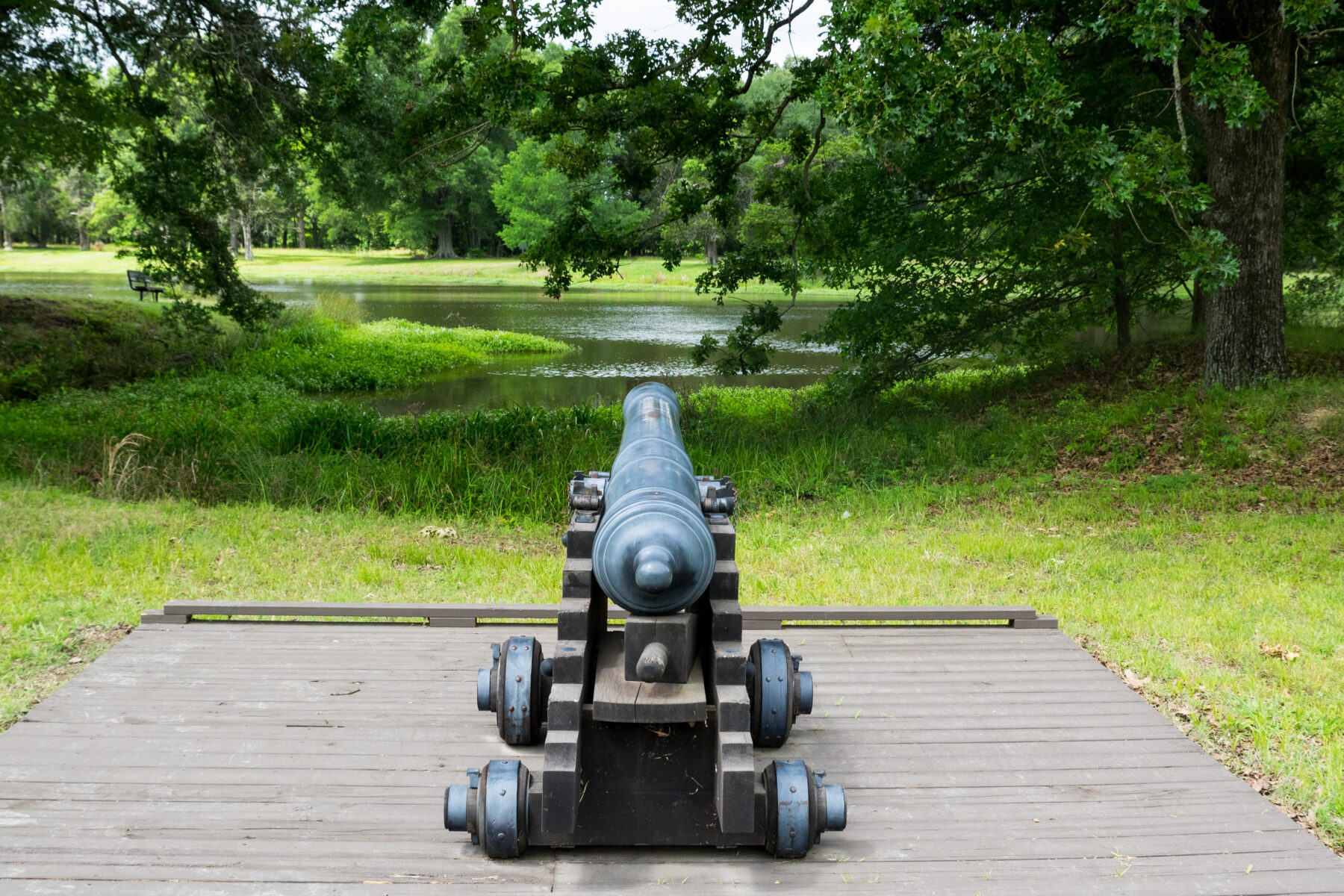 Civil War cannon at Arkansas Post