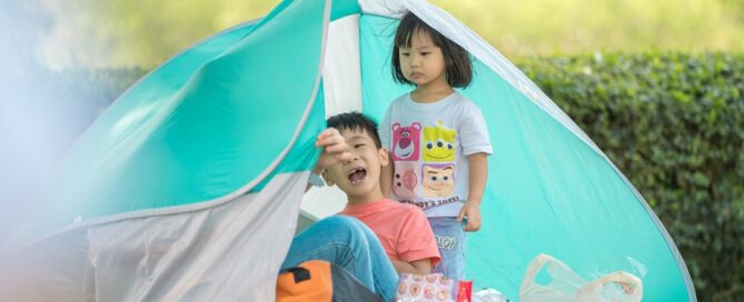 Backyard camping