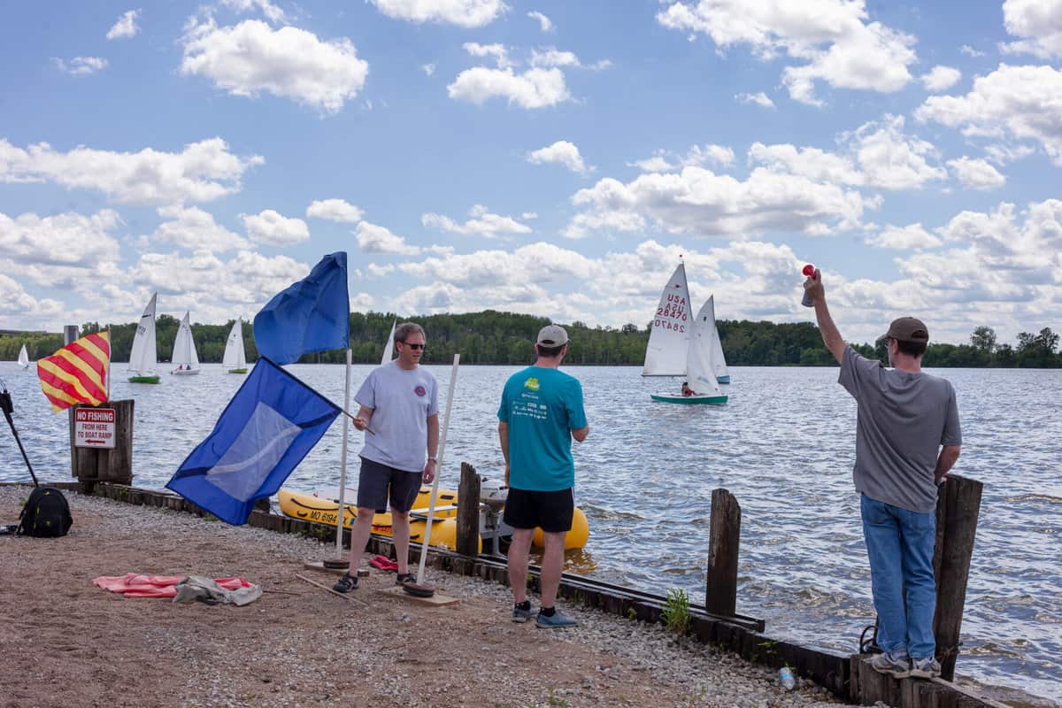 Sailing regatta at Creve Coeur Lake Park. (Dan Gill)